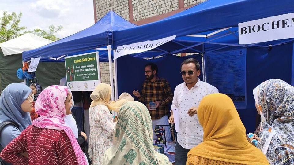 Government Degree College Kargil organise Mega Education Fair 2025 .