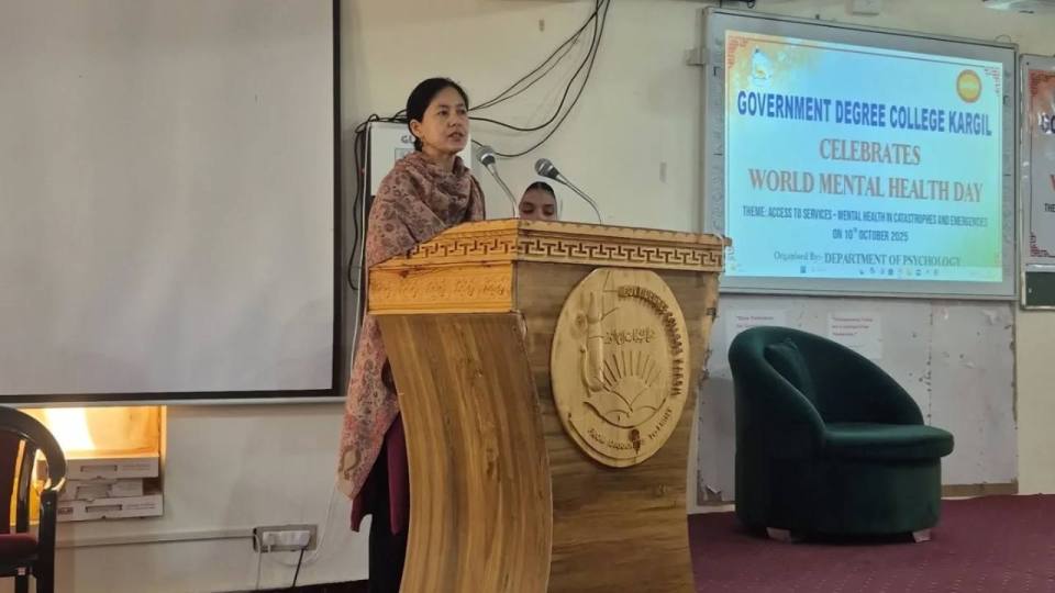 World Mental Health Day Celebrated at Government Degree College Kargil