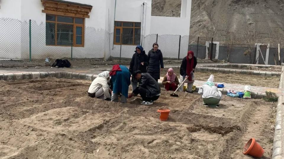 The Department of Botany at Government Degree College (GDC) Kargil organized a three-day sowing and plantation drive from March 31 to April 2 .