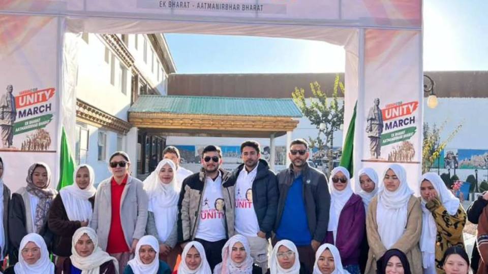 Government Degree College Kargil Commemorates Rashtriya Ekta Diwas with Unity March, Pledge, and Active Participation in District  Level Events: