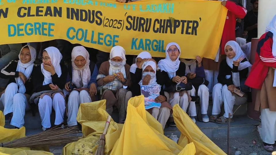 Awareness Rally cum Cleanliness Drive on the culmination day of Mission Indus Cleanup 2025.