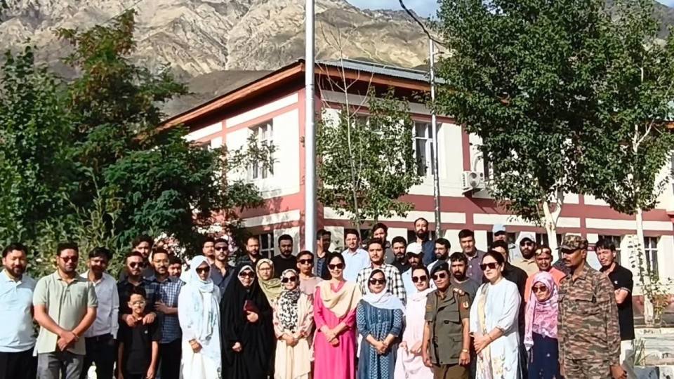 Celebration of 79th Independence Day at GDC Kargil.  Jai Hind.